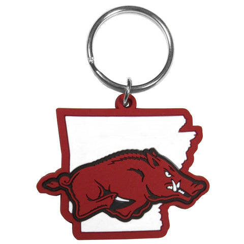 Arkansas Razorbacks Home State Flexi Key Chain NCAA Licensed