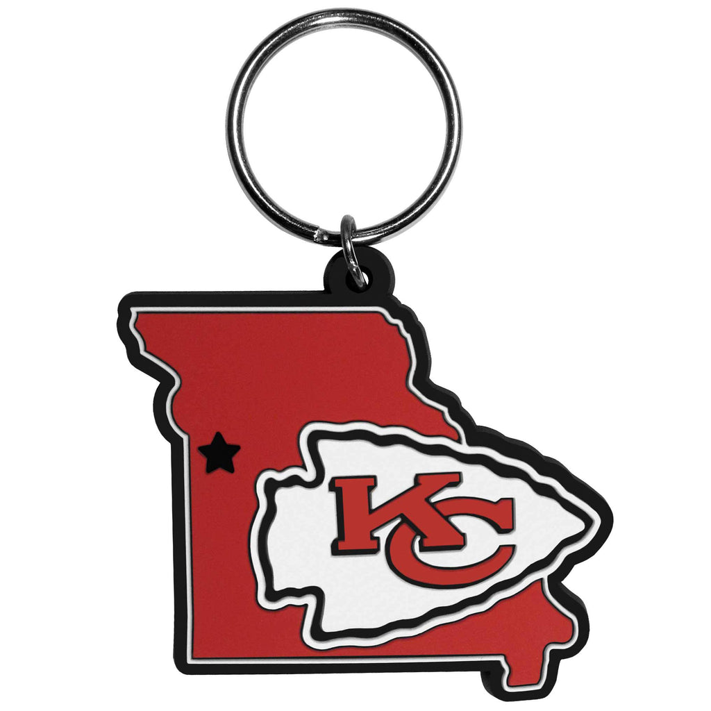 Kansas City Chiefs Home State Flexi Key Chain NFL Football