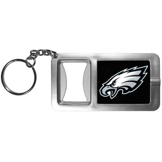 Philadelphia Eagles Flashlight Key Chain with Bottle Opener NFL Football