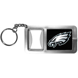 Philadelphia Eagles Flashlight Key Chain with Bottle Opener NFL Football