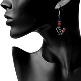 Houston Texans Dangle Earrings (Fan Bead) NFL