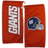 New York Giants Chrome Wrap Sunglasses with Microfiber Bag (NFL)