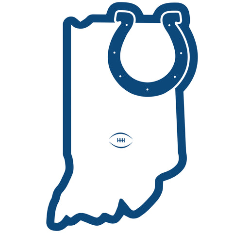 Indianapolis Colts Home State Magnet (NFL) Indiana Shape