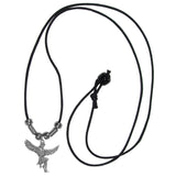 Leather Cord Necklace w/ Indian Dancer Charm