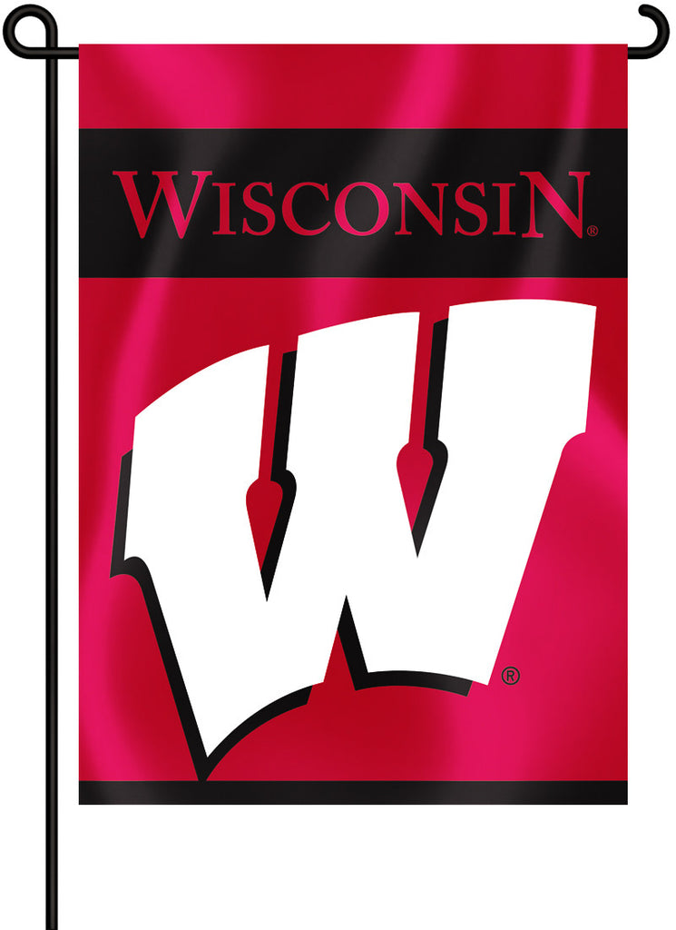 Wisconsin Badgers 13" x 18" Two Sided Garden Flag NCAA