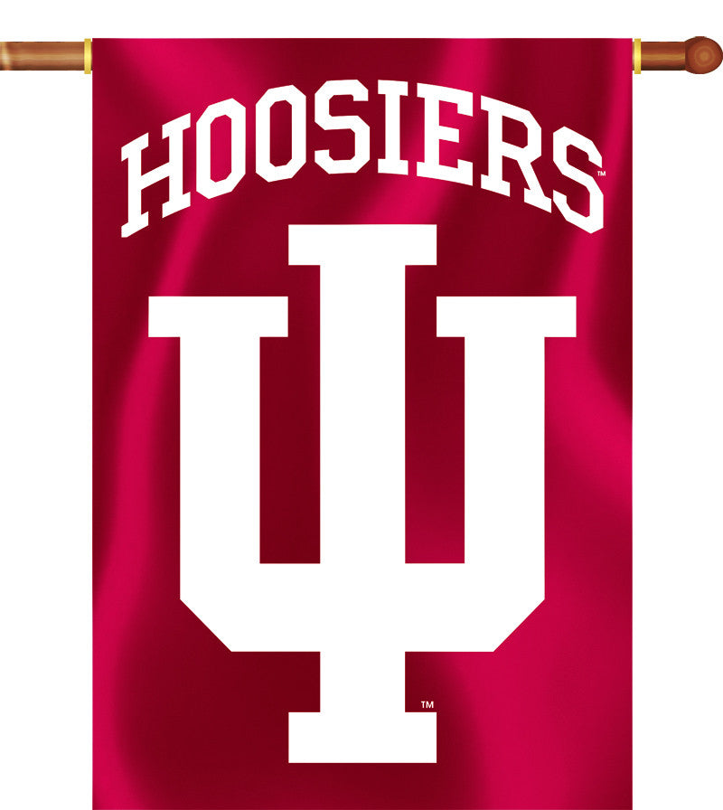Indiana Hoosiers 28" x 40" Two Sided House Banner NCAA