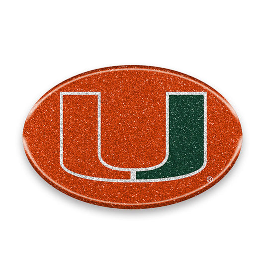 Miami Hurricanes Bling Auto or Hard Surface Emblem Decal NCAA