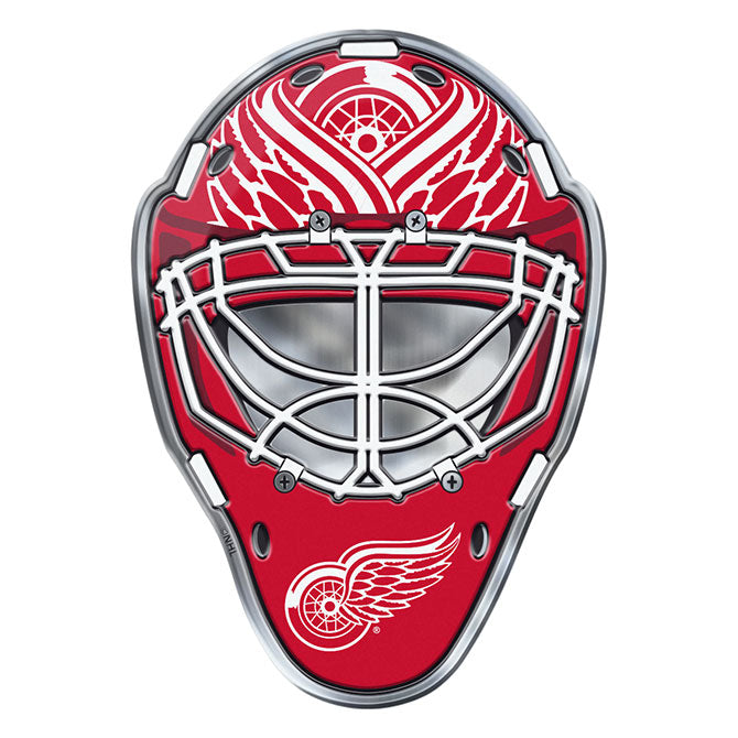 Detroit Red Wings Hockey Mask Auto or Hard Surface Emblem Decal (NHL)