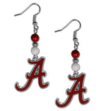 Alabama Crimson Tide Dangle Earrings (Fan Bead) NCAA