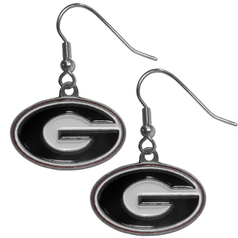 Georgia Bulldogs Dangle Earrings (Zinc) NCAA