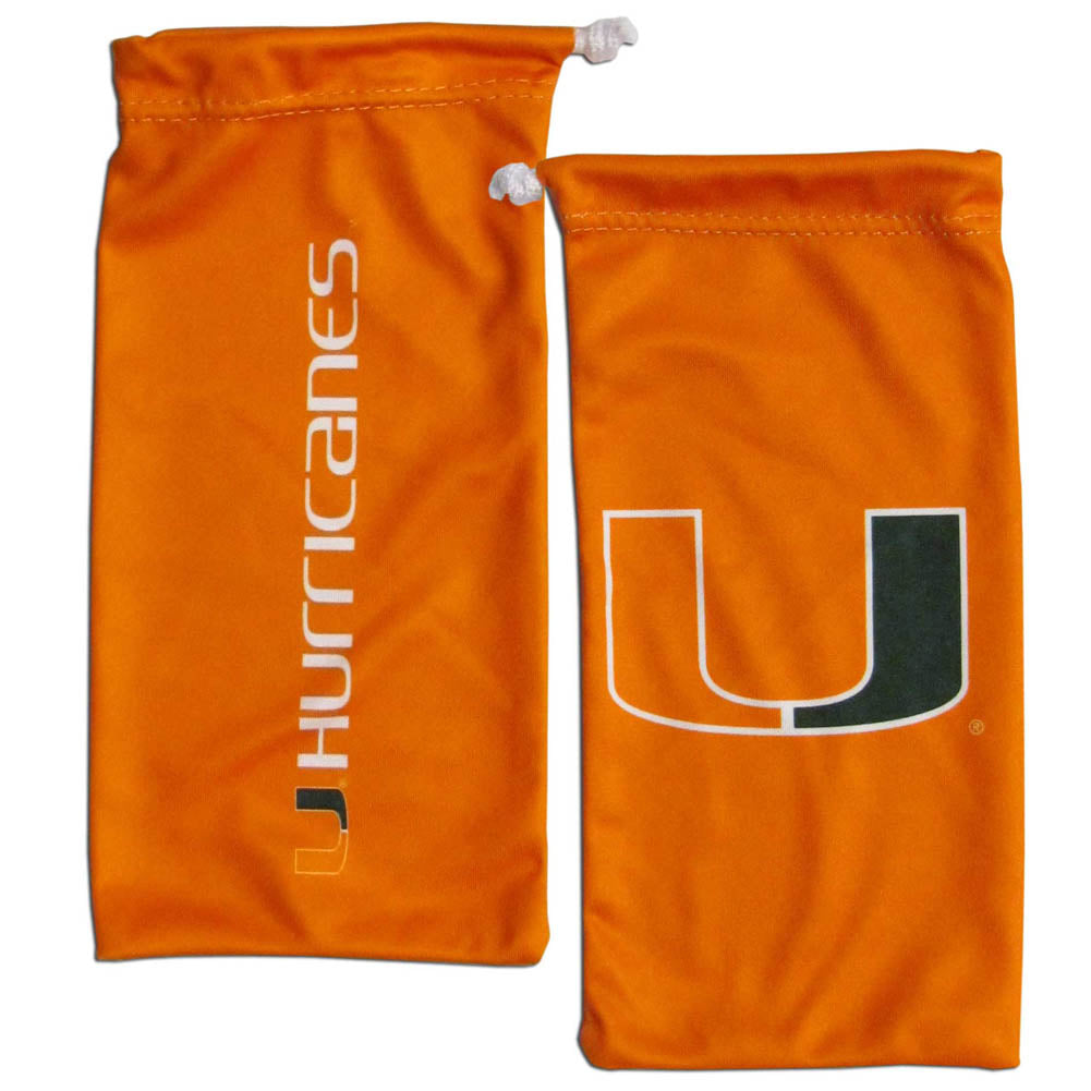 Miami Hurricanes Wrap Sunglasses with Microfiber Bag (NCAA)