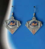 New York Mets Dangle Earrings Licensed MLB Baseball Jewelry