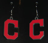 Cleveland Indians "C" Dangle Earrings (Zinc) MLB Jewelry