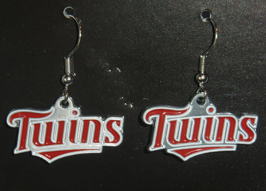 Minnesota Twins Dangle Earrings (Zinc) MLB Baseball