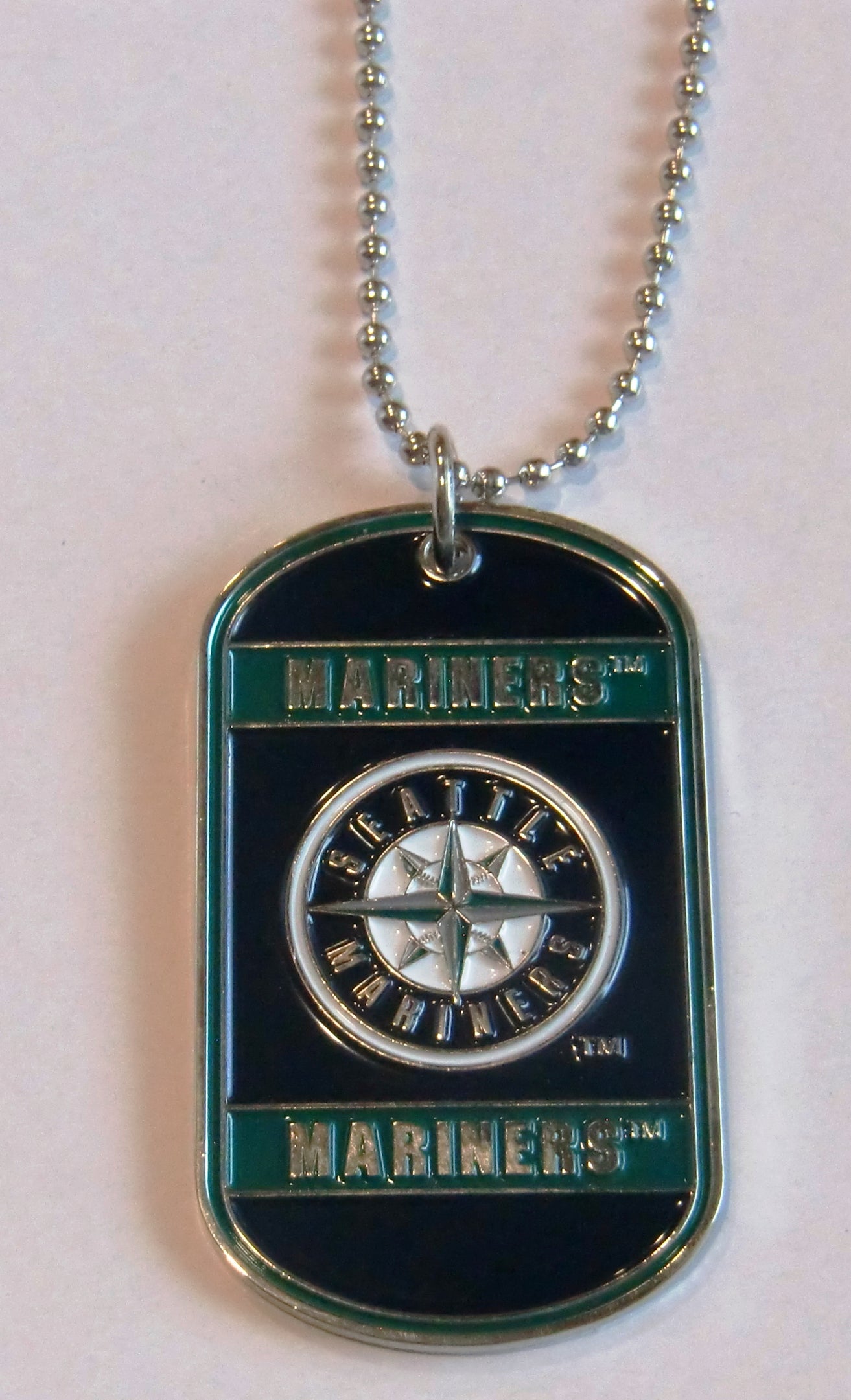 Seattle Mariners Metal Tag Necklace MLB Licensed Baseball