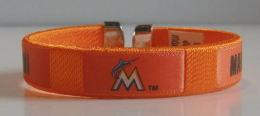Miami Marlins Fan Bracelet MLB Licensed Baseball Jewelry