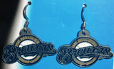Milwaukee Brewers Dangle Earrings Licensed MLB Baseball