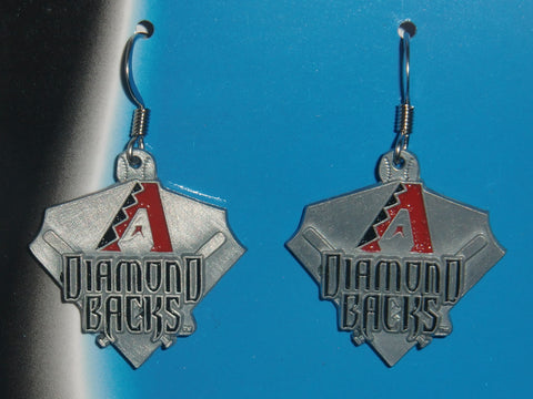 Arizona Diamondbacks Dangle Earrings Licensed MLB Baseball