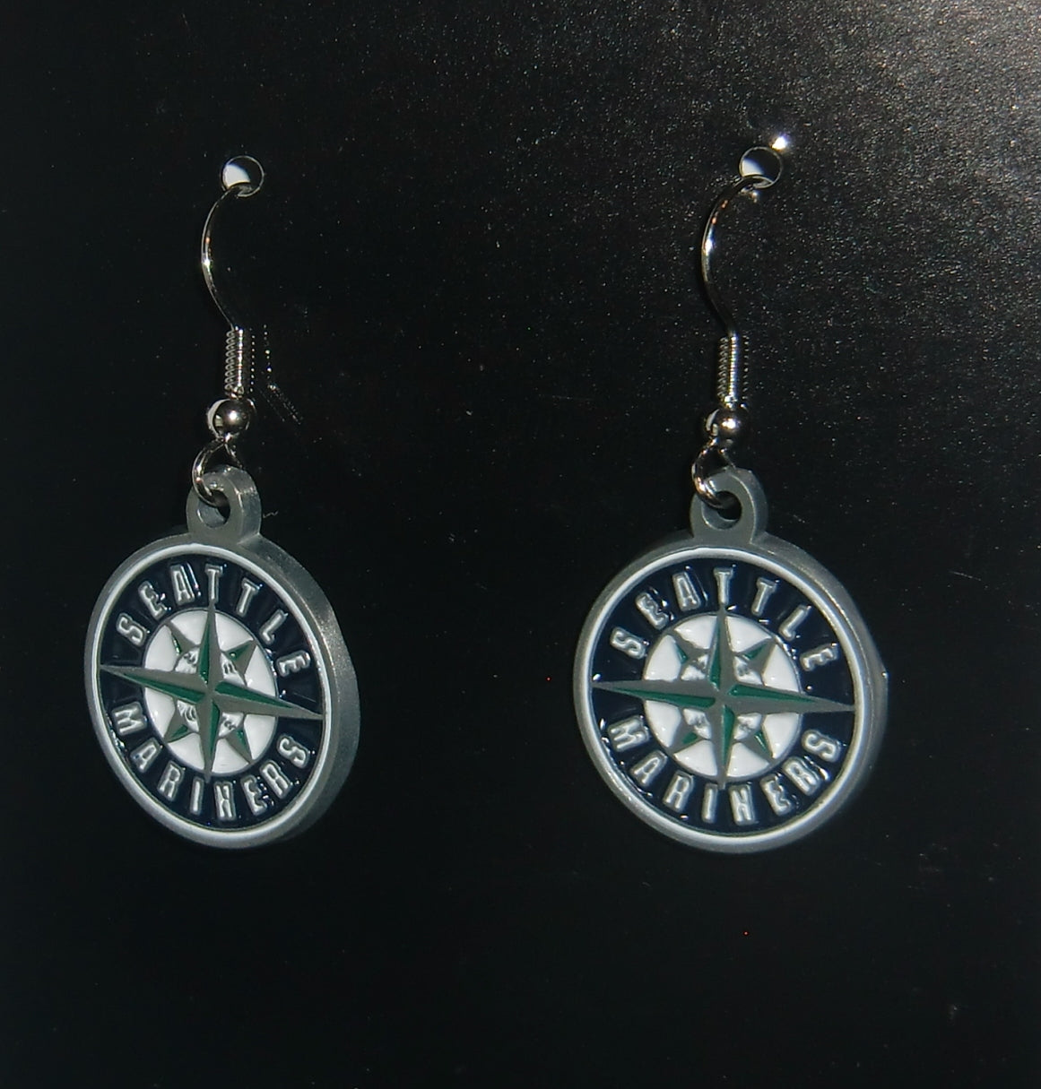 Seattle Mariners Dangle Earrings (Zinc) MLB Baseball