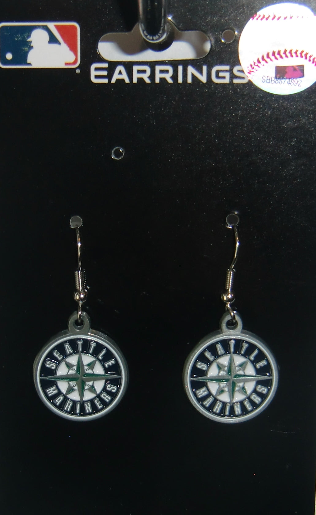 Seattle Mariners Dangle Earrings (Zinc) MLB Baseball