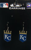 Kansas City Royals Dangle Earrings (Chrome) MLB Baseball