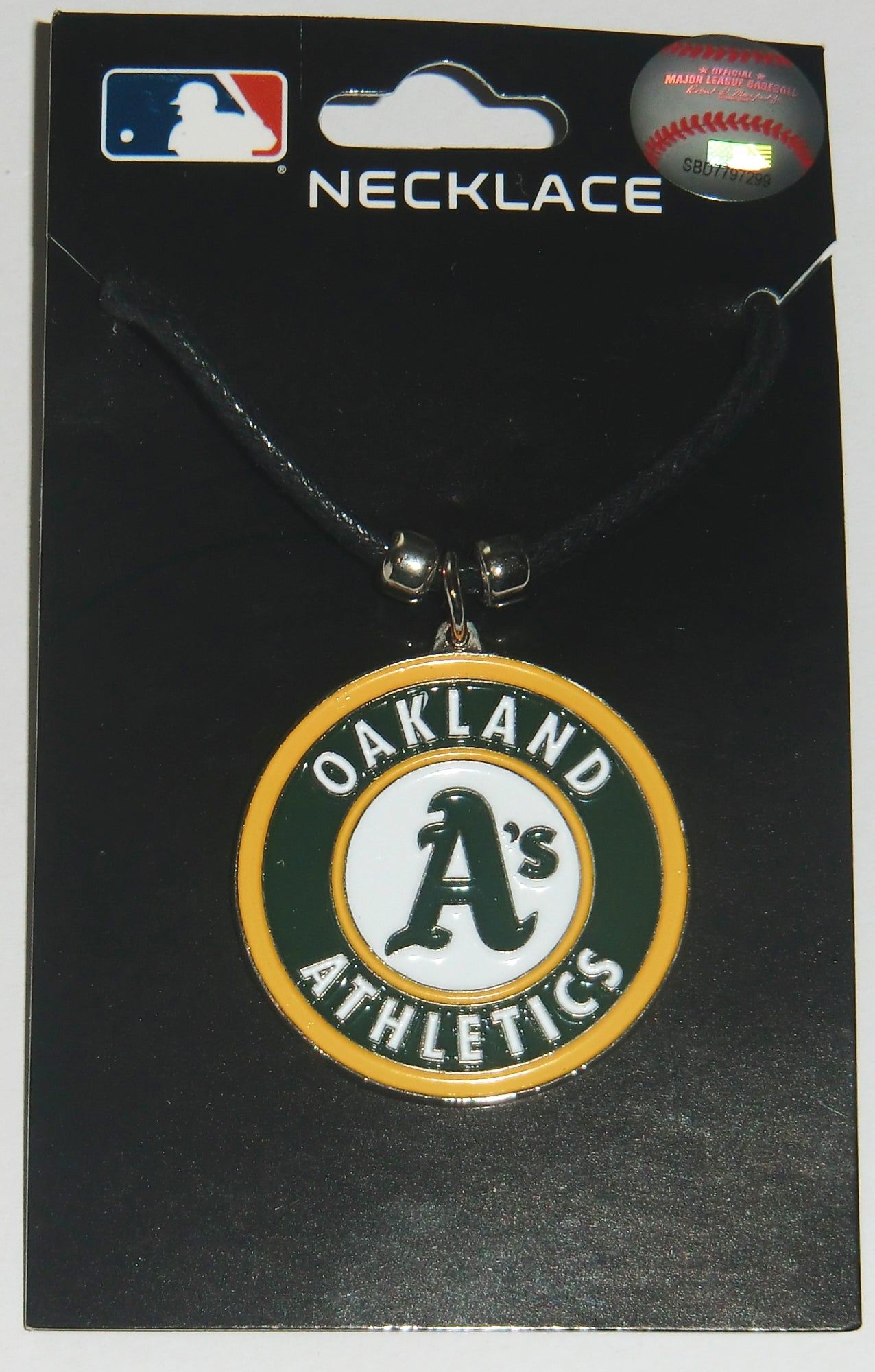 Oakland Athletics A's Cord Necklace (MLB Baseball) Licensed