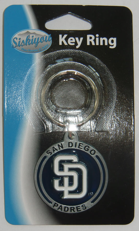 San Diego Padres 3-D Metal Key Chain MLB Licensed Baseball (Round)