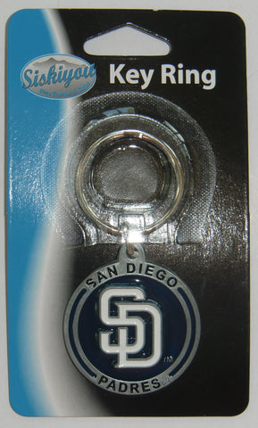 San Diego Padres 3-D Metal Key Chain MLB Licensed Baseball (Round)