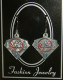 New York Yankees Dangle Earrings Licensed MLB Baseball Jewelry