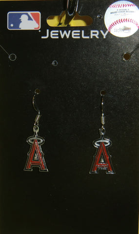 Los Angeles Angels Dangle Earrings (Chrome) MLB Jewelry