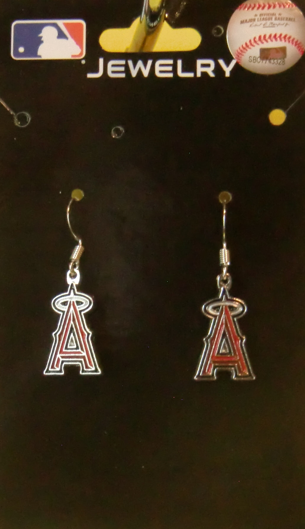 Los Angeles Angels Dangle Earrings (Chrome) MLB Jewelry