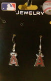 Los Angeles Angels Dangle Earrings (Chrome) MLB Jewelry
