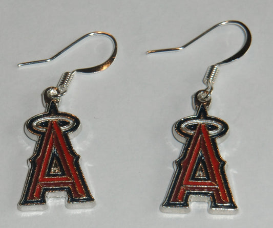 Los Angeles Angels Dangle Earrings (Chrome) MLB Jewelry