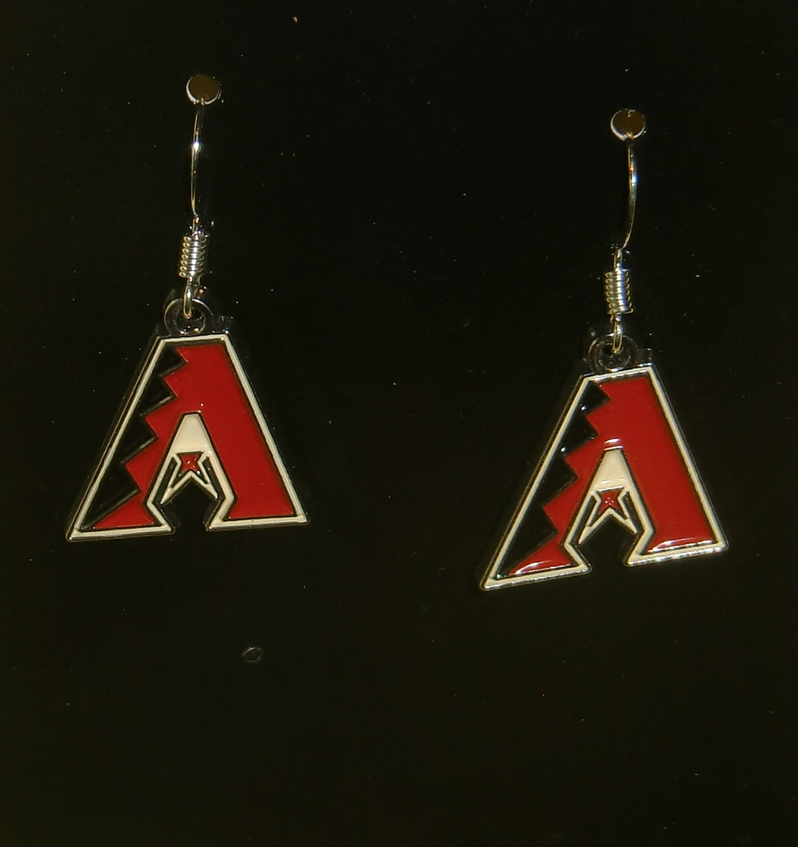 Arizona Diamondbacks Dangle Earrings (Chrome) MLB Jewelry