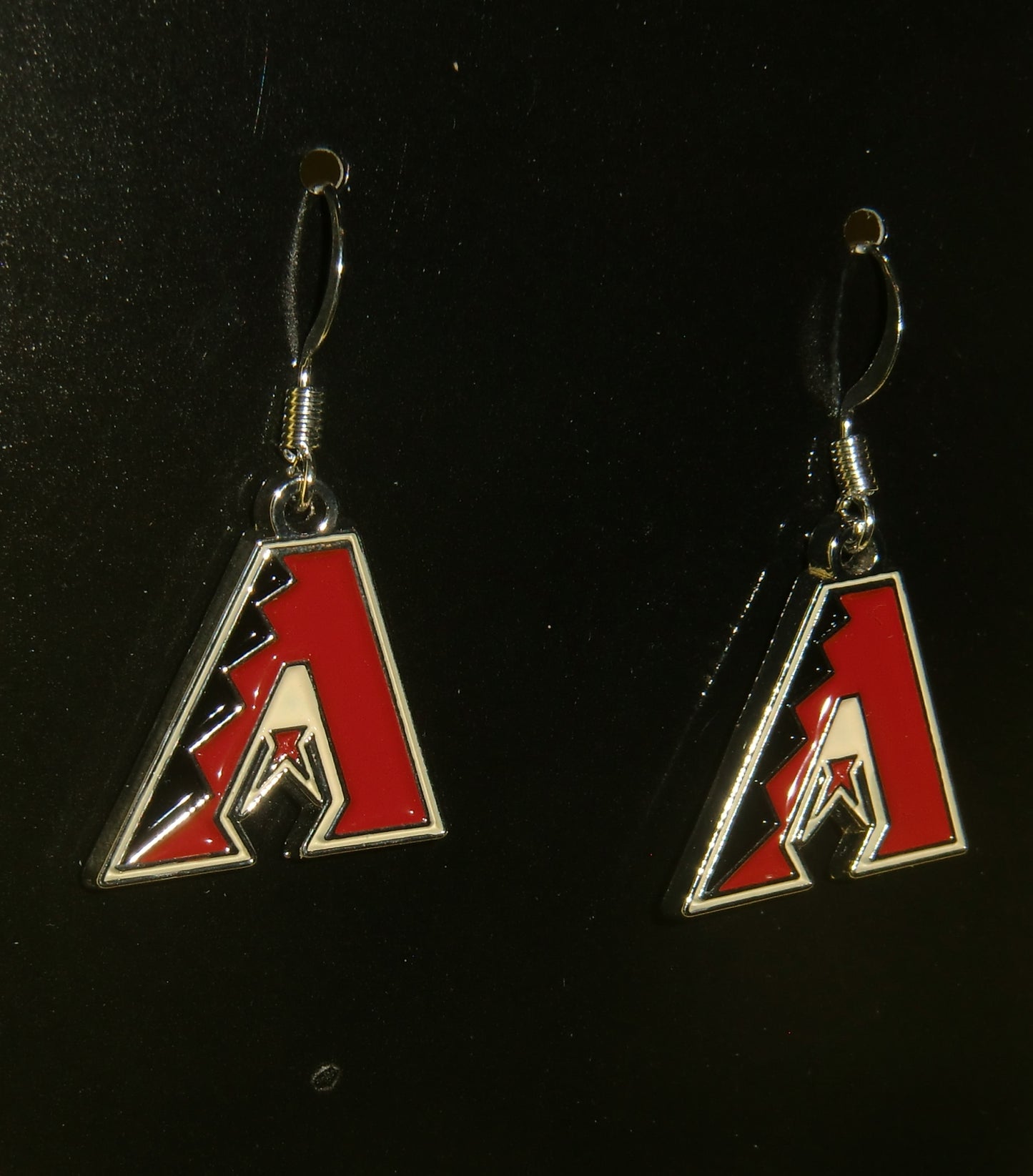 Arizona Diamondbacks Dangle Earrings (Chrome) MLB Jewelry