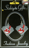 Cleveland Indians Dangle Earrings Licensed MLB Baseball