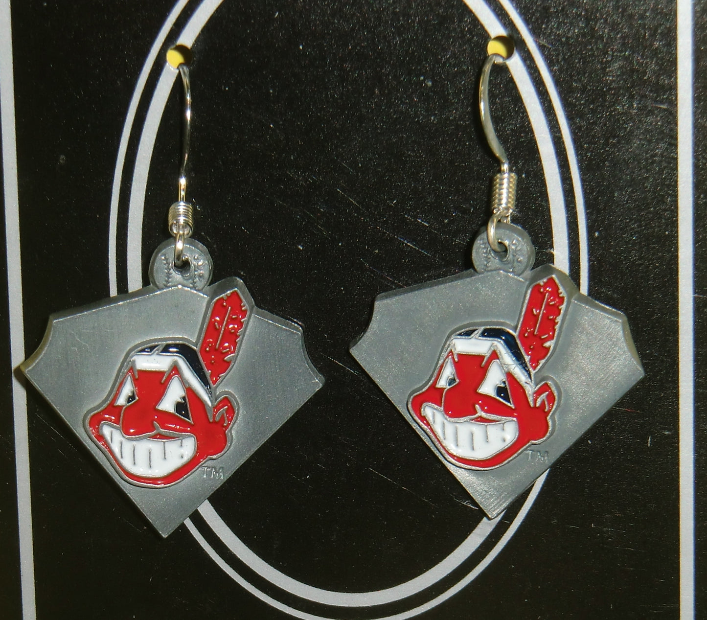 Cleveland Indians Dangle Earrings Licensed MLB Baseball