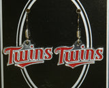 Minnesota Twins Dangle Earrings (chrome) MLB Licensed Baseball