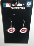 Cincinnati Reds Dangle Earrings (Chrome) MLB Baseball