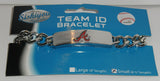 Atlanta Braves Heavy Duty Metal Link Team ID Bracelet MLB Licensed
