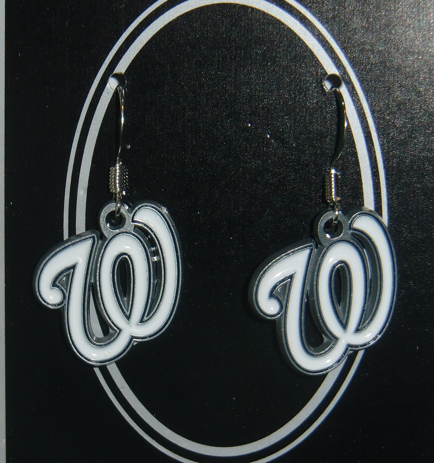 Washington Nationals Dangle Earrings (Zinc) MLB Jewelry