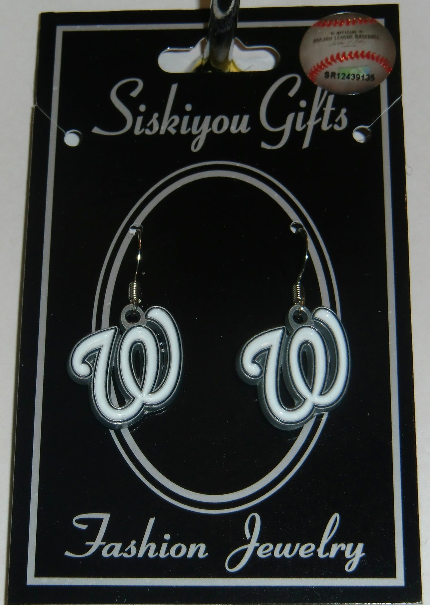 Washington Nationals Dangle Earrings (Zinc) MLB Jewelry