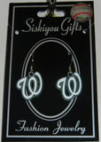 Washington Nationals Dangle Earrings (Zinc) MLB Jewelry