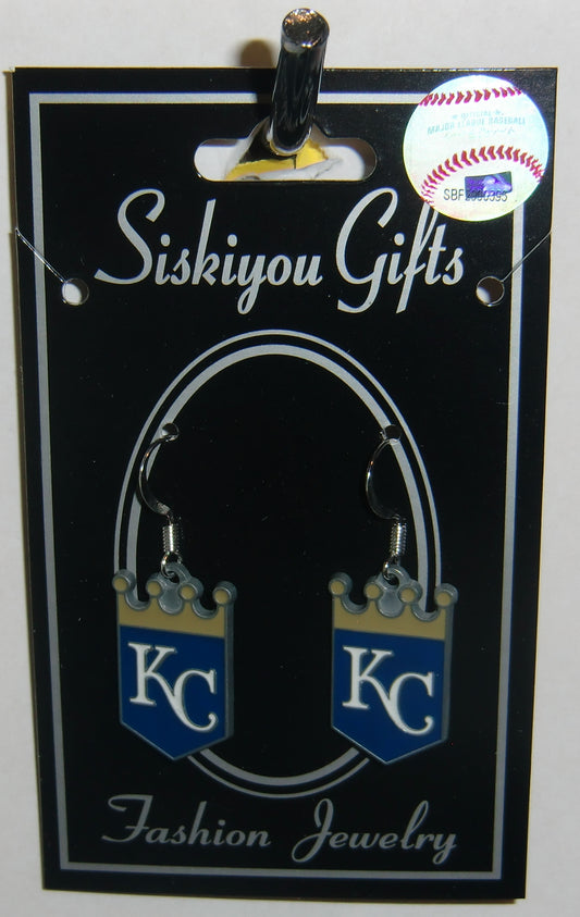 Kansas City Royals Dangle Earrings (Zinc) MLB Baseball