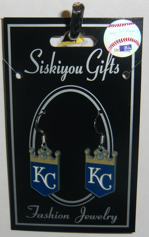 Kansas City Royals Dangle Earrings (Zinc) MLB Baseball
