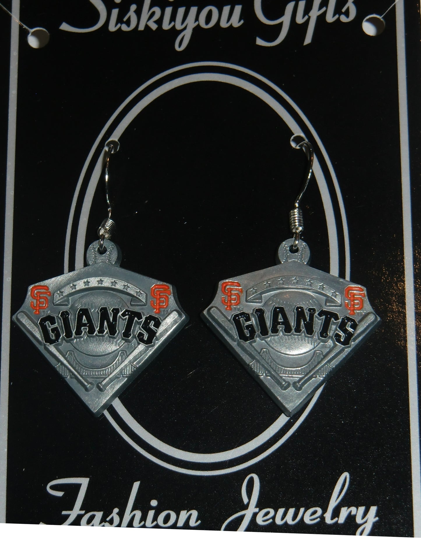 San Francisco Giants Dangle Earrings Licensed MLB Baseball Jewelry