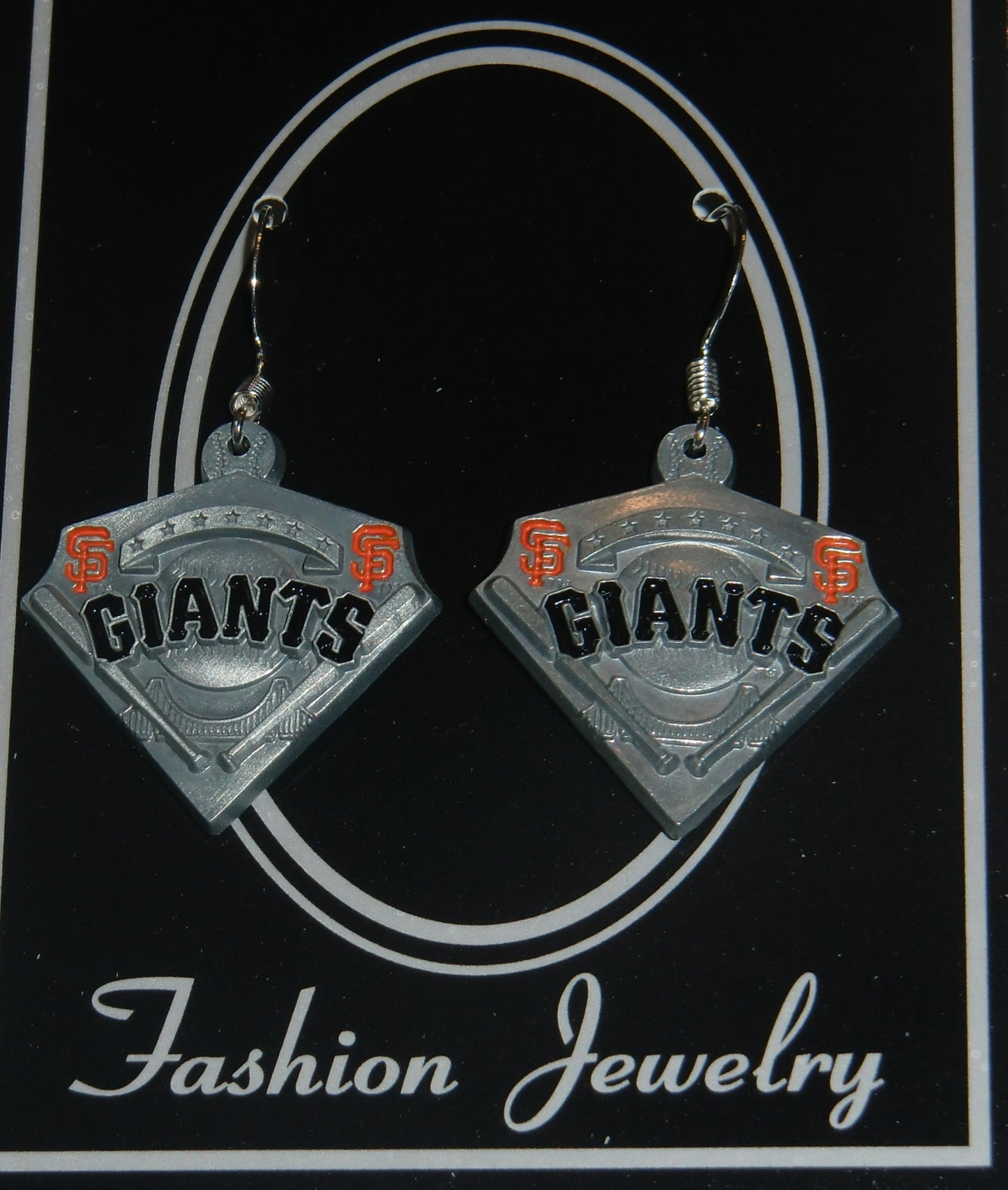 San Francisco Giants Dangle Earrings Licensed MLB Baseball Jewelry
