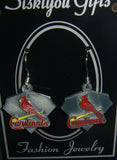 St. Louis Cardinals Dangle Earrings Licensed MLB Baseball Jewelry