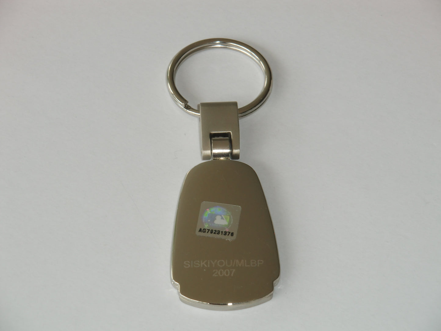 New York Mets Brushed Metal Key Chain Etched Team Logo MLB Baseball