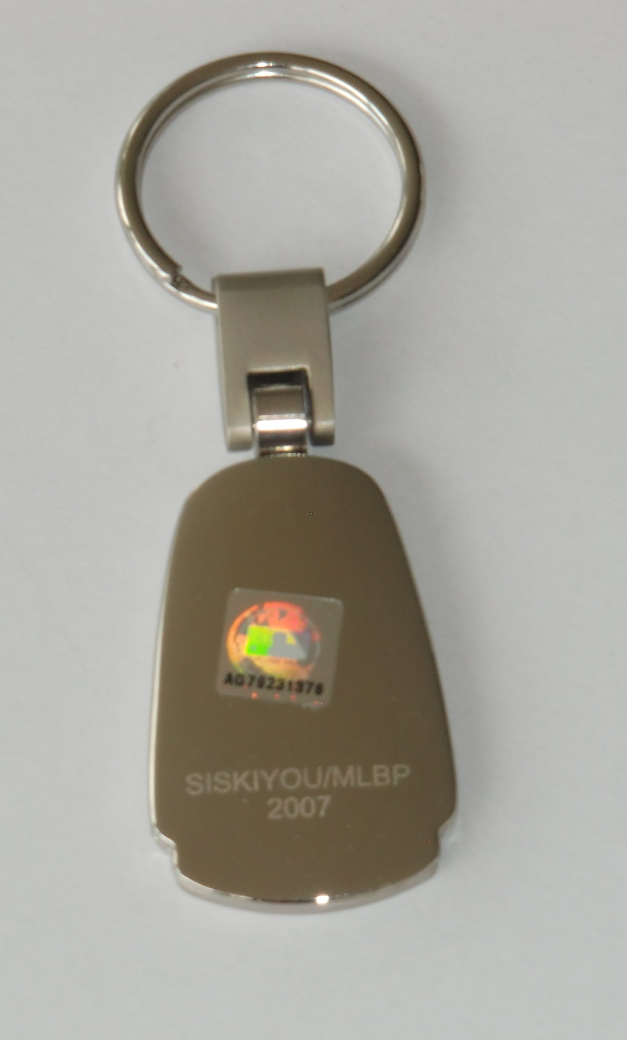New York Mets Brushed Metal Key Chain Etched Team Logo MLB Baseball